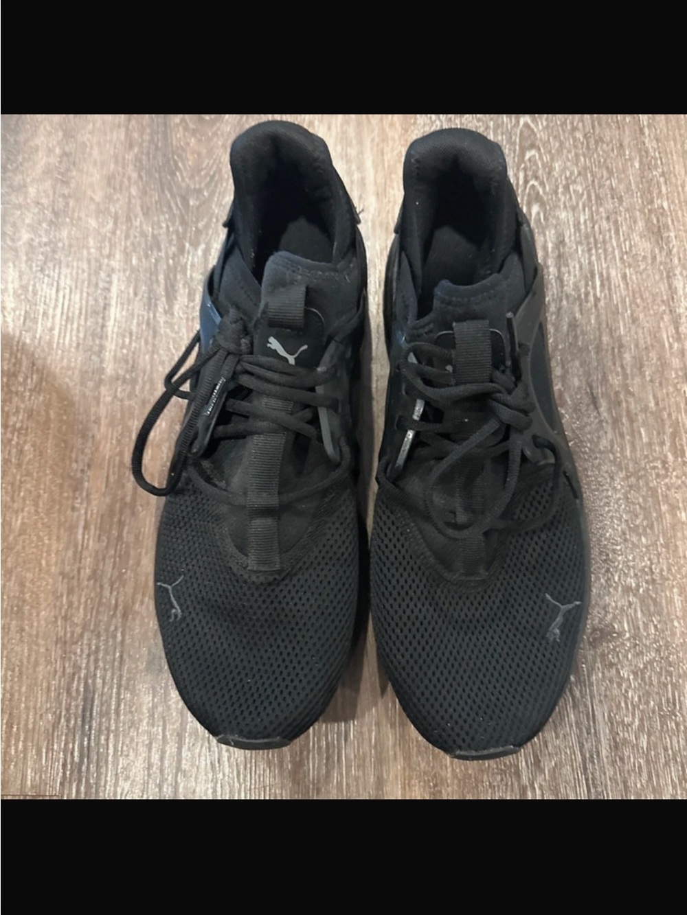 Puma Men’s Black Athletic Mesh Sneakers